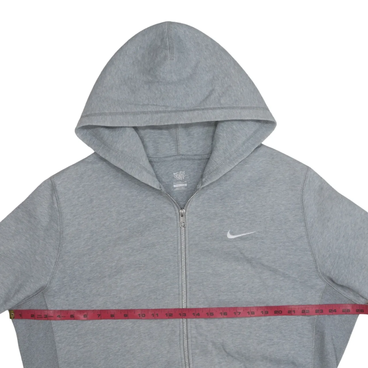 Nike 90's Swoosh Full Zip Up Hoodie XLarge Grey sold by Vintage Club product image thumbnail 5