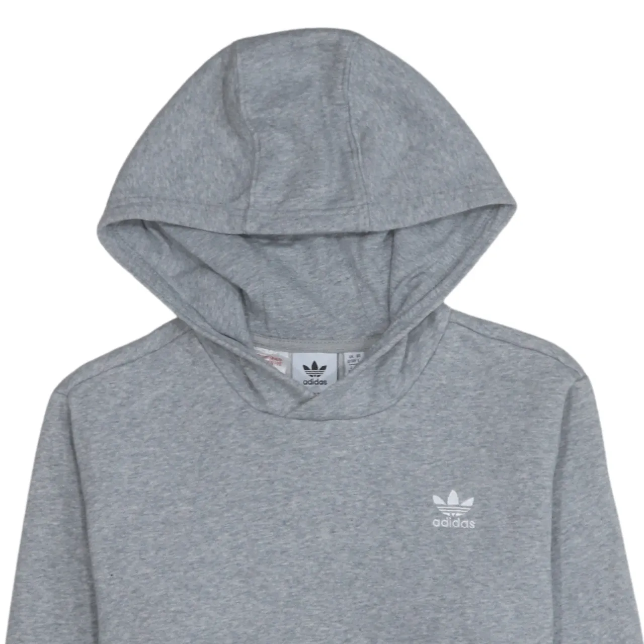 Adidas 90's Drawstring Pockets Pullover Hoodie Large Grey sold by Vintage Club product image thumbnail 3