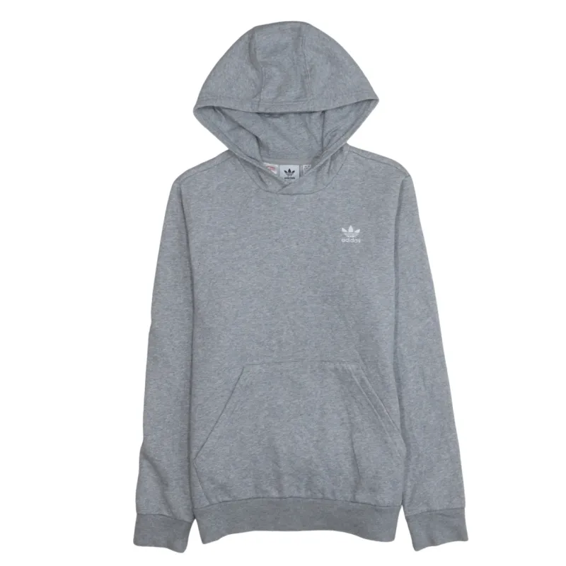 Adidas 90's Drawstring Pockets Pullover Hoodie Large Grey sold by Vintage Club