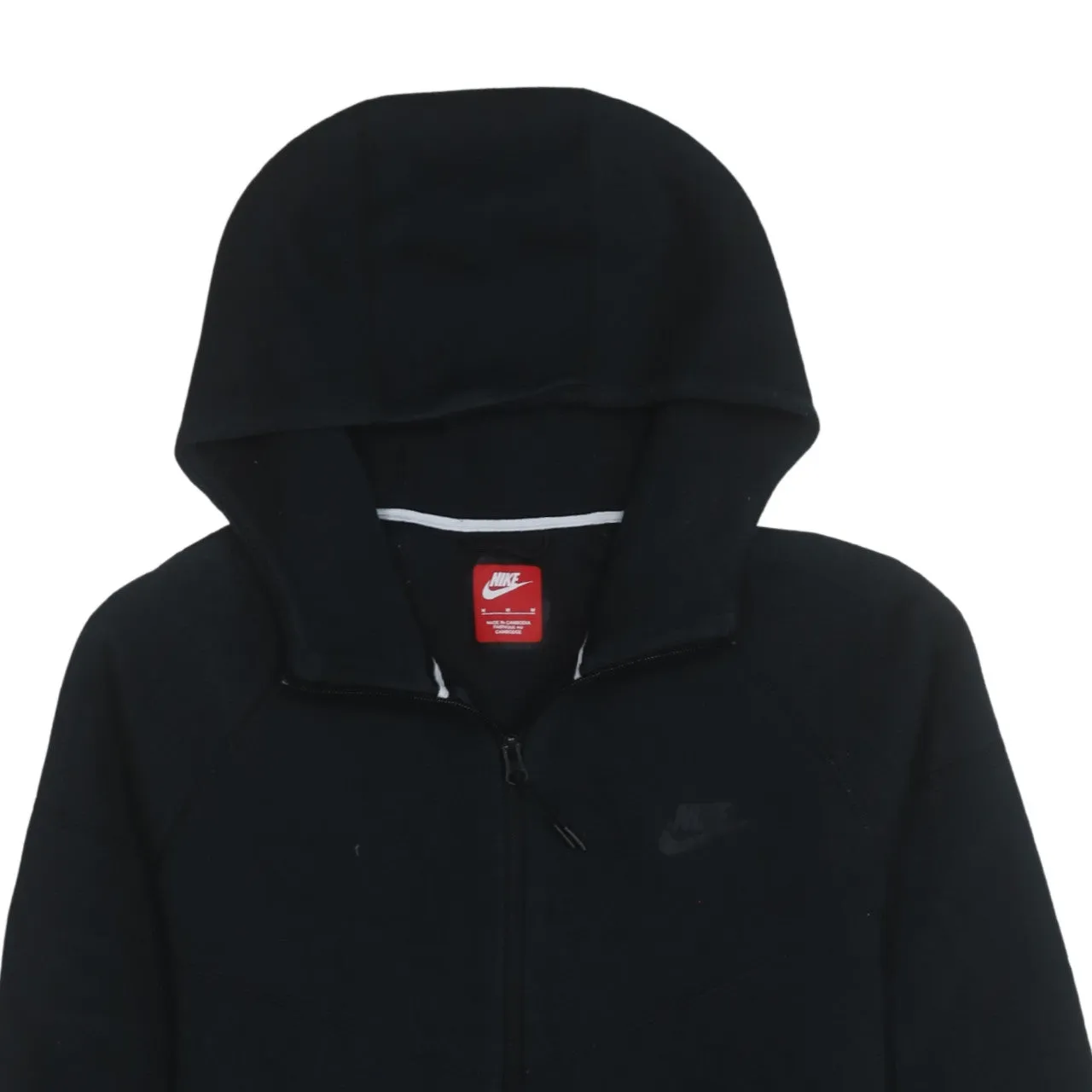 Nike 90's Swoosh Full Zip Up Hoodie Medium Black sold by Vintage Club product image thumbnail 3