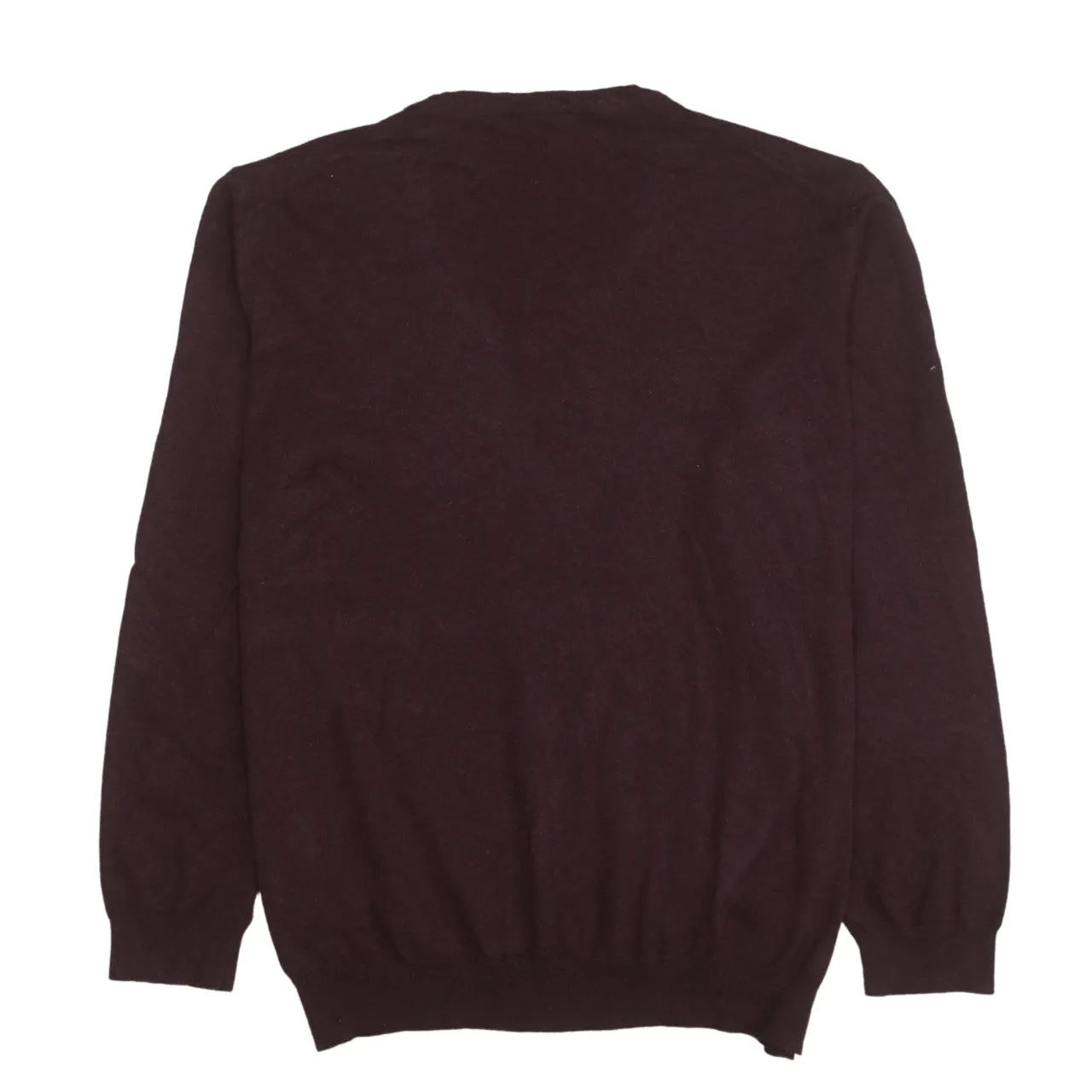 HUGO BOSS 90's Lightweight V Neck Sweatshirt XXLarge (2XL) Burgundy Red sold by Vintage Club product image thumbnail 2
