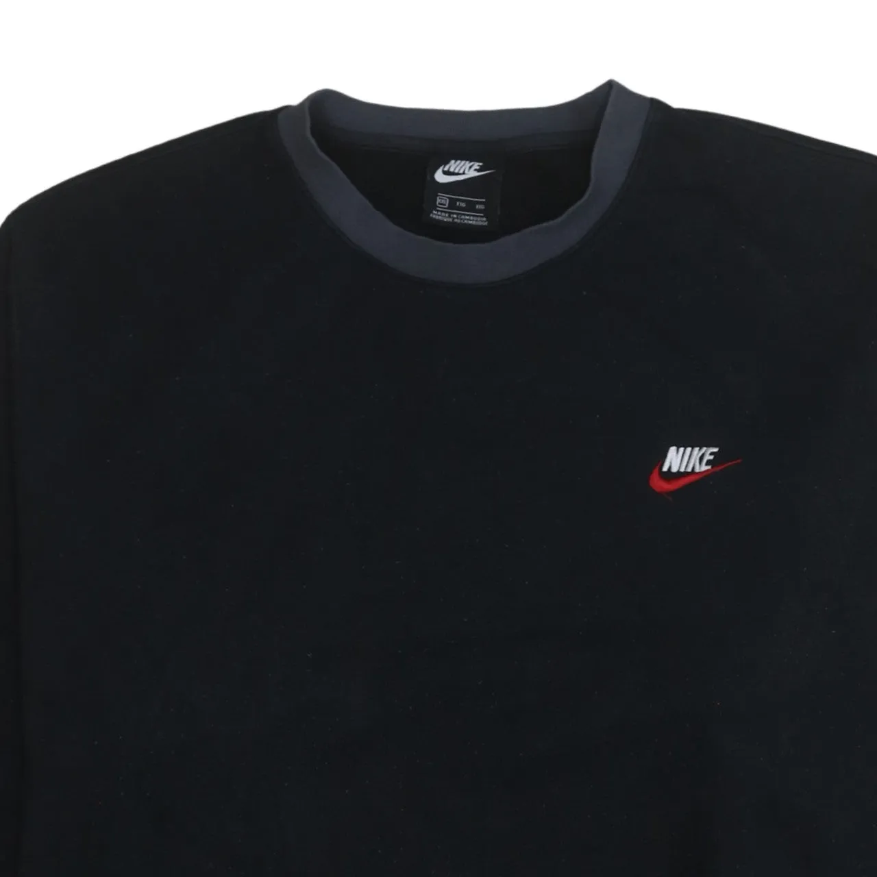 Nike 90's Swoosh Crew Neck Sweatshirt XXLarge (2XL) Black sold by Vintage Club product image thumbnail 3