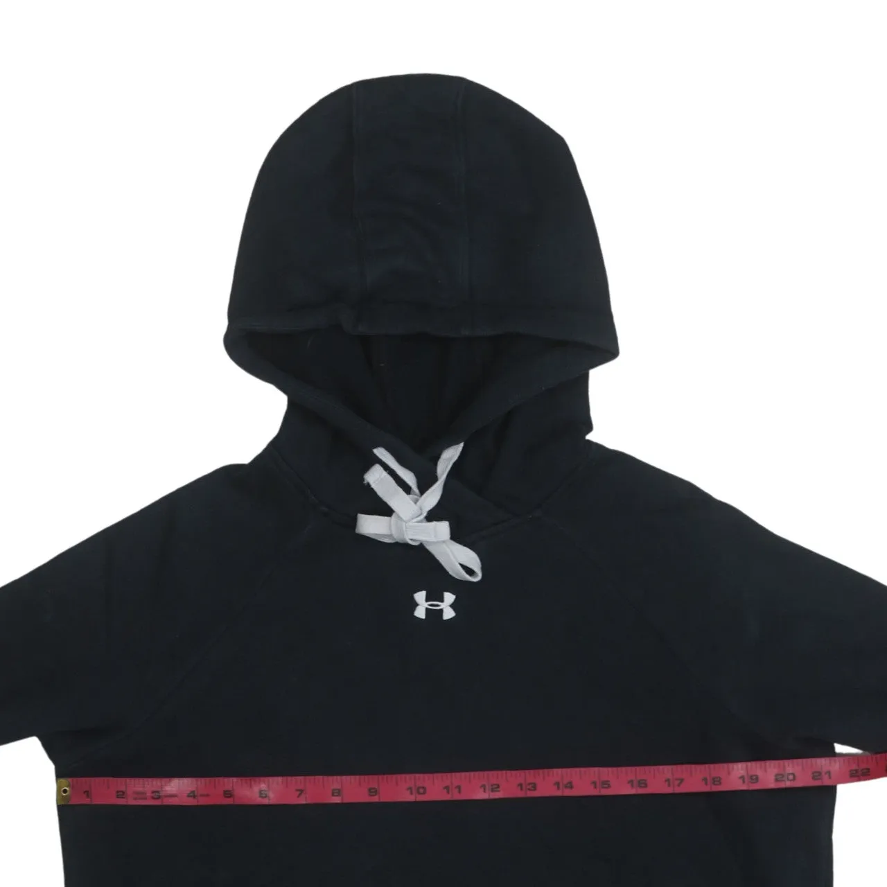 Under Armour 90's Drawstring Pockets Pullover Hoodie Medium Black sold by Vintage Club product image thumbnail 5