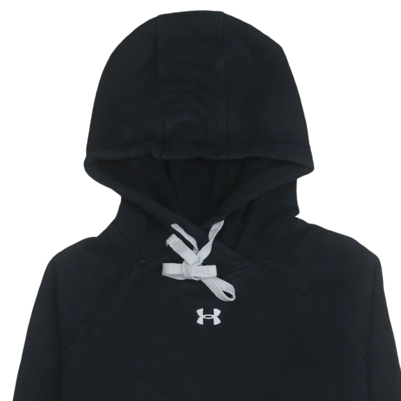 Under Armour 90's Drawstring Pockets Pullover Hoodie Medium Black sold by Vintage Club product image thumbnail 3