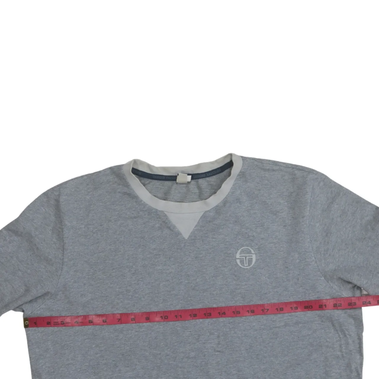 Sergio Tacchini 90's Lightweight Crew Neck Sweatshirt XLarge Grey sold by Vintage Club product image thumbnail 5