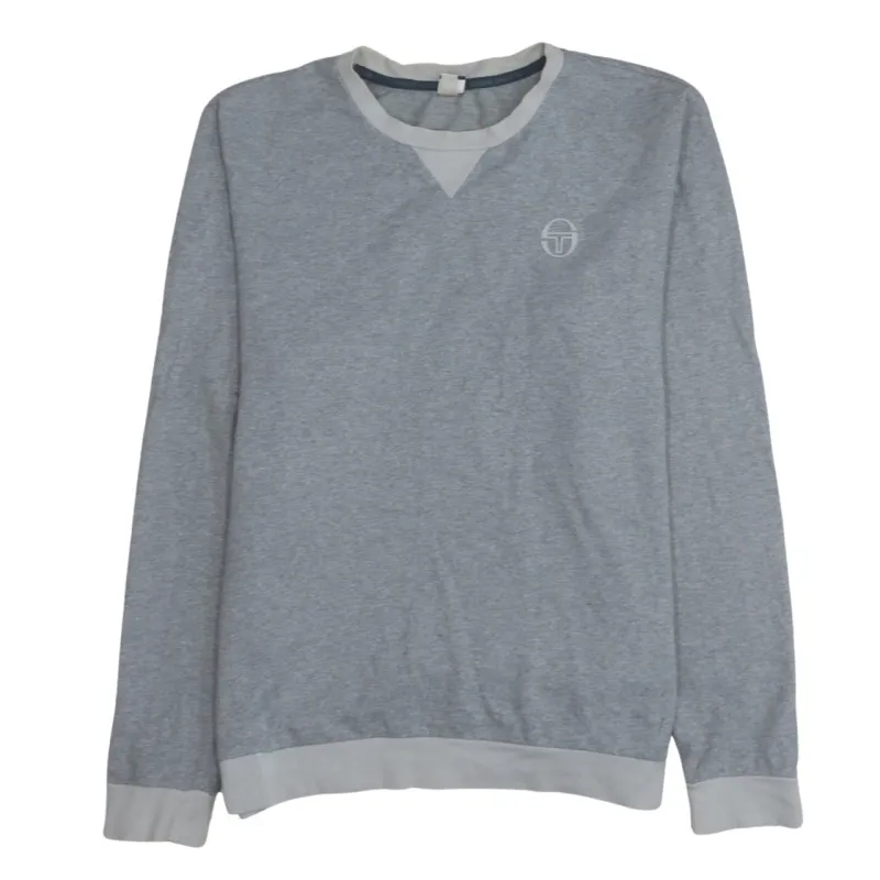 Sergio Tacchini 90's Lightweight Crew Neck Sweatshirt XLarge Grey sold by Vintage Club
