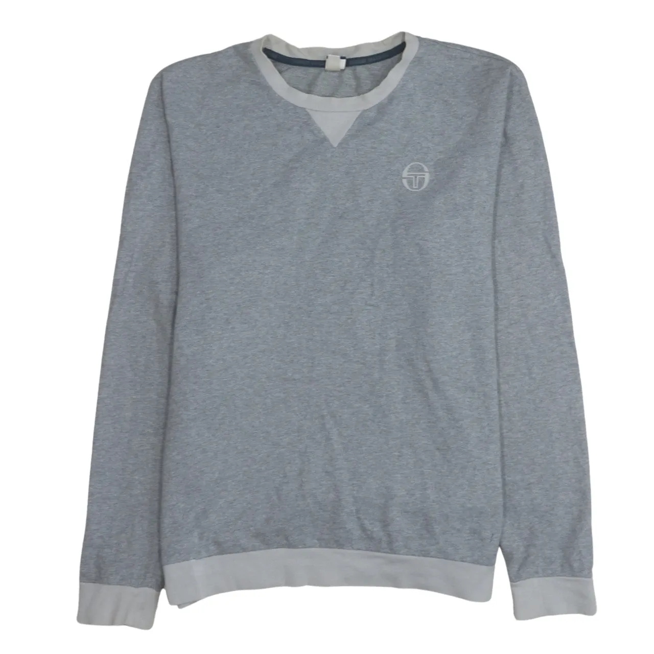 Sergio Tacchini 90's Lightweight Crew Neck Sweatshirt XLarge Grey sold by Vintage Club