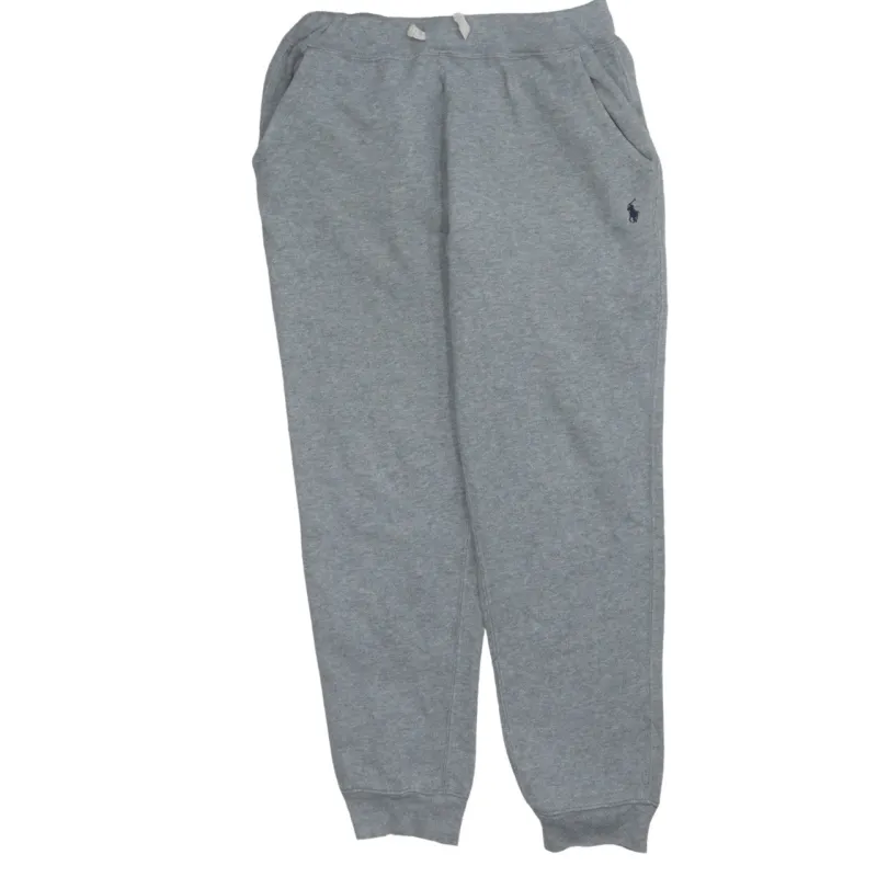 Polo Ralph Lauren 90's Rib Cuff Casual Joggers / Sweatpants Medium Grey made by Polo by Ralph Lauren
