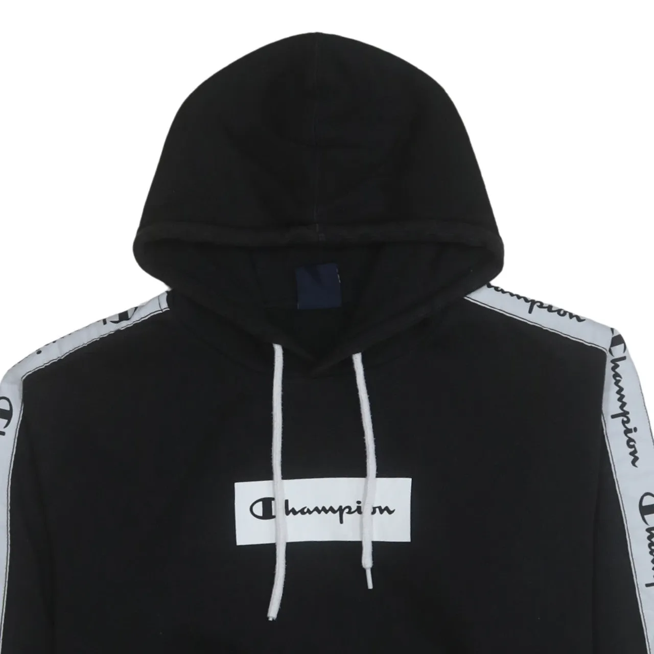 Champion 90's Drawstring Pockets Pullover Hoodie Small Black sold by Vintage Club product image thumbnail 3
