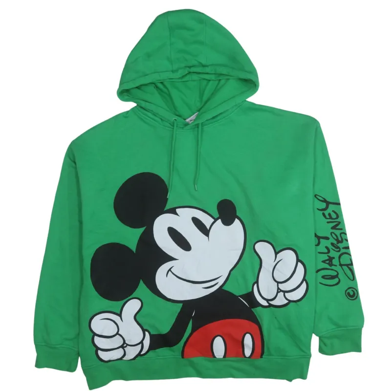 Disney 90's Mickey Mouse Pullover Hoodie XXLarge (2XL) Green sold by Vintage Club