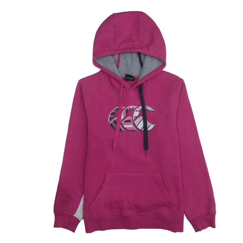 CANTERBURY 90's Spellout Pullover Hoodie Medium Pink made by Vintage Club