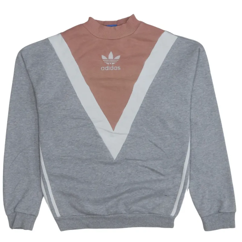 Adidas 90's Lightweight Mock Neck Sweatshirt Medium  Brown made by Adidas