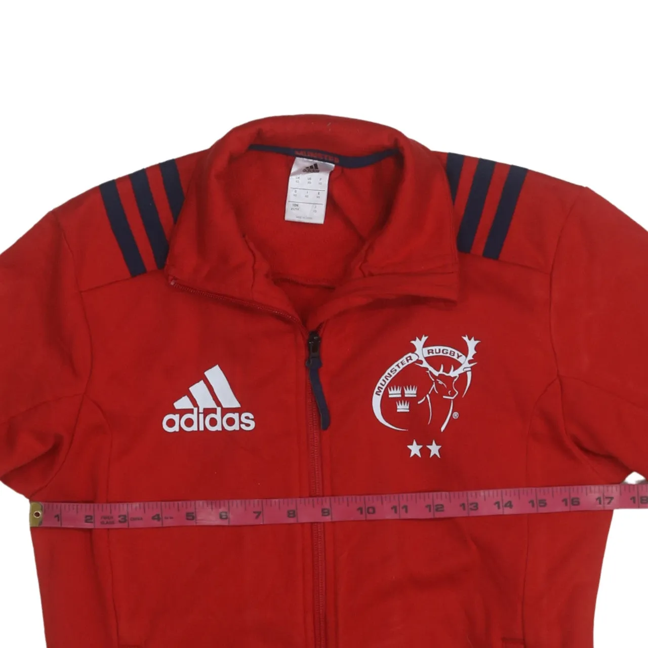 Adidas 90's Lightweight Full Zip Up Sweatshirt XSmall Red sold by Vintage Club product image thumbnail 5