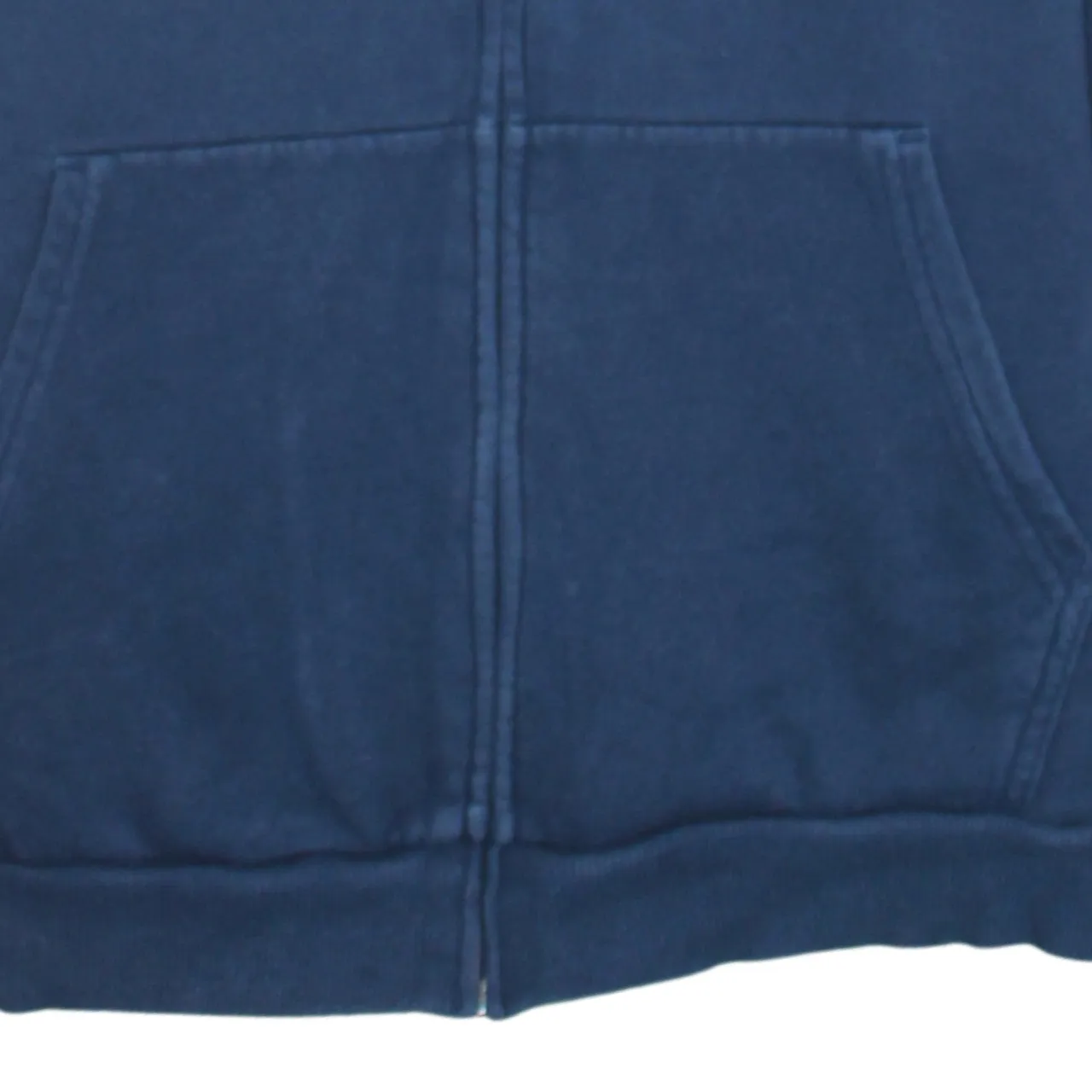 Under Armour 90's Drawstring Pockets Full Zip Up Hoodie Small Navy Blue sold by Vintage Club product image thumbnail 4