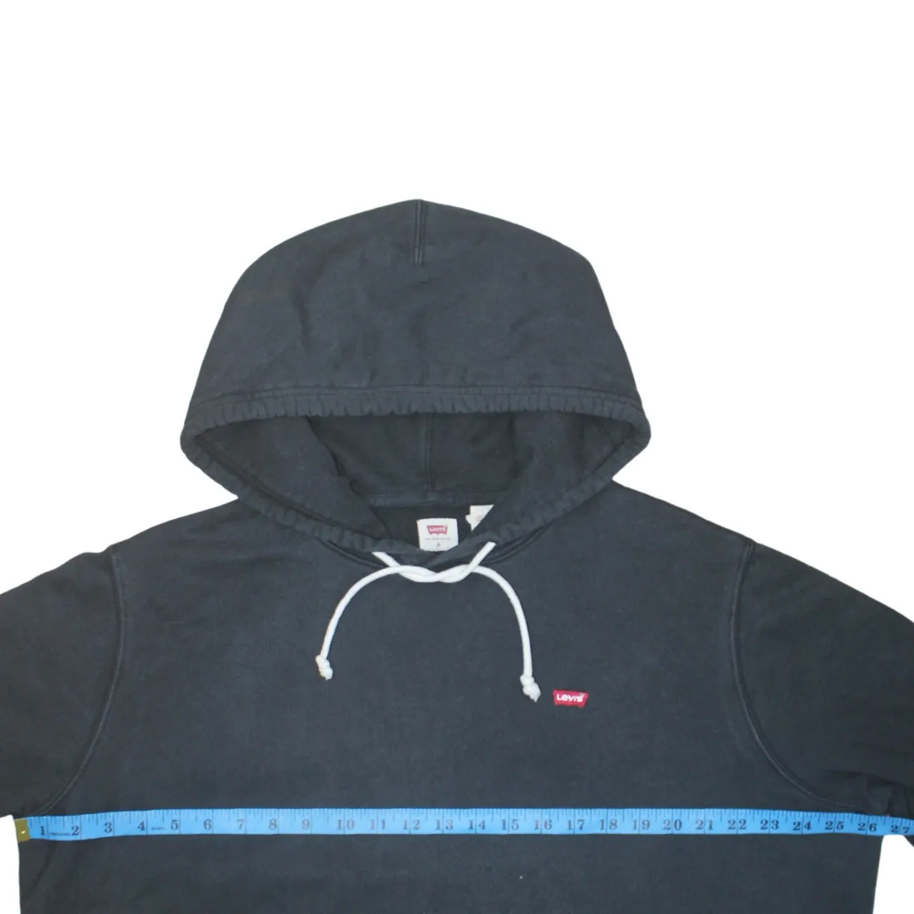 Levi's 90's Drawstring Pockets Pullover Hoodie XLarge Black sold by Vintage Club product image thumbnail 5