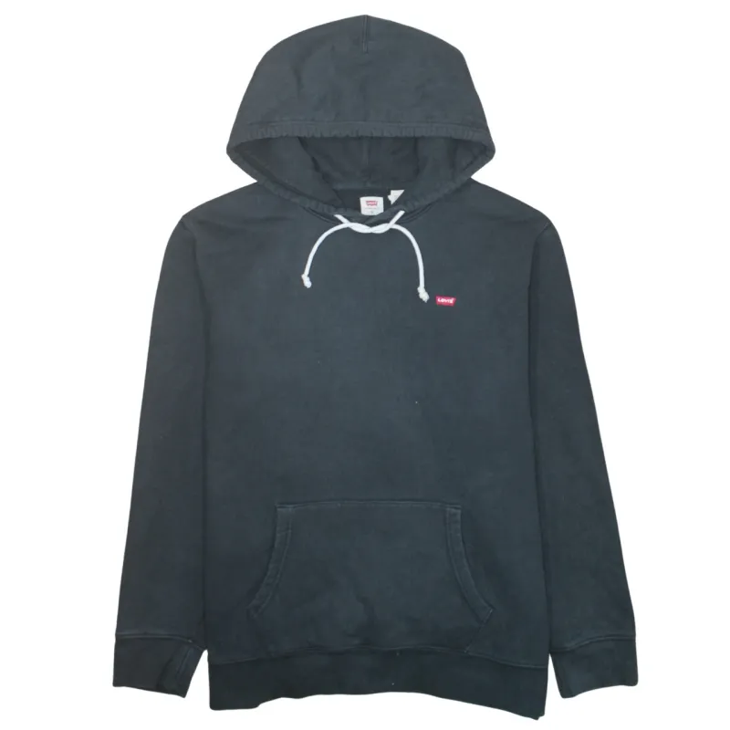 Levi's 90's Drawstring Pockets Pullover Hoodie XLarge Black sold by Vintage Club