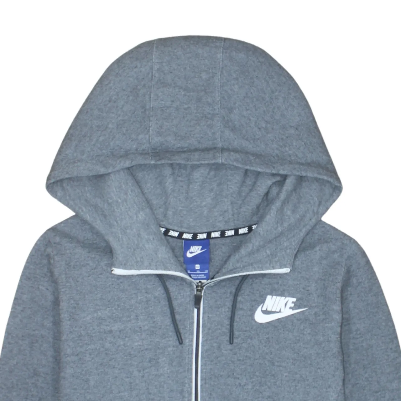 Nike 90's Swoosh Full Zip Up Hoodie XLarge Grey sold by Vintage Club product image thumbnail 3