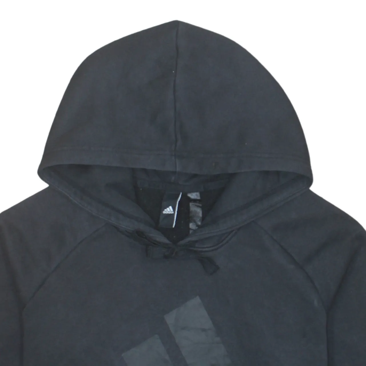 Adidas 90's Spellout Pullover Hoodie Large Black sold by Vintage Club product image thumbnail 3