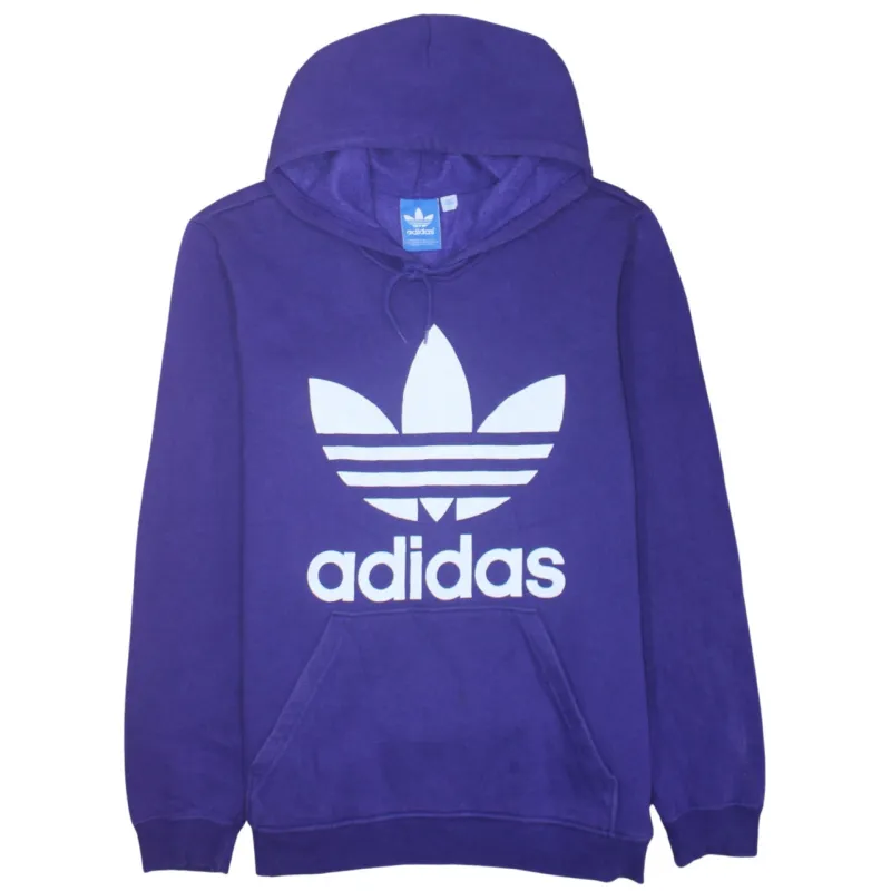 Adidas 90's Spellout Pullover Hoodie Large Purple sold by Vintage Club