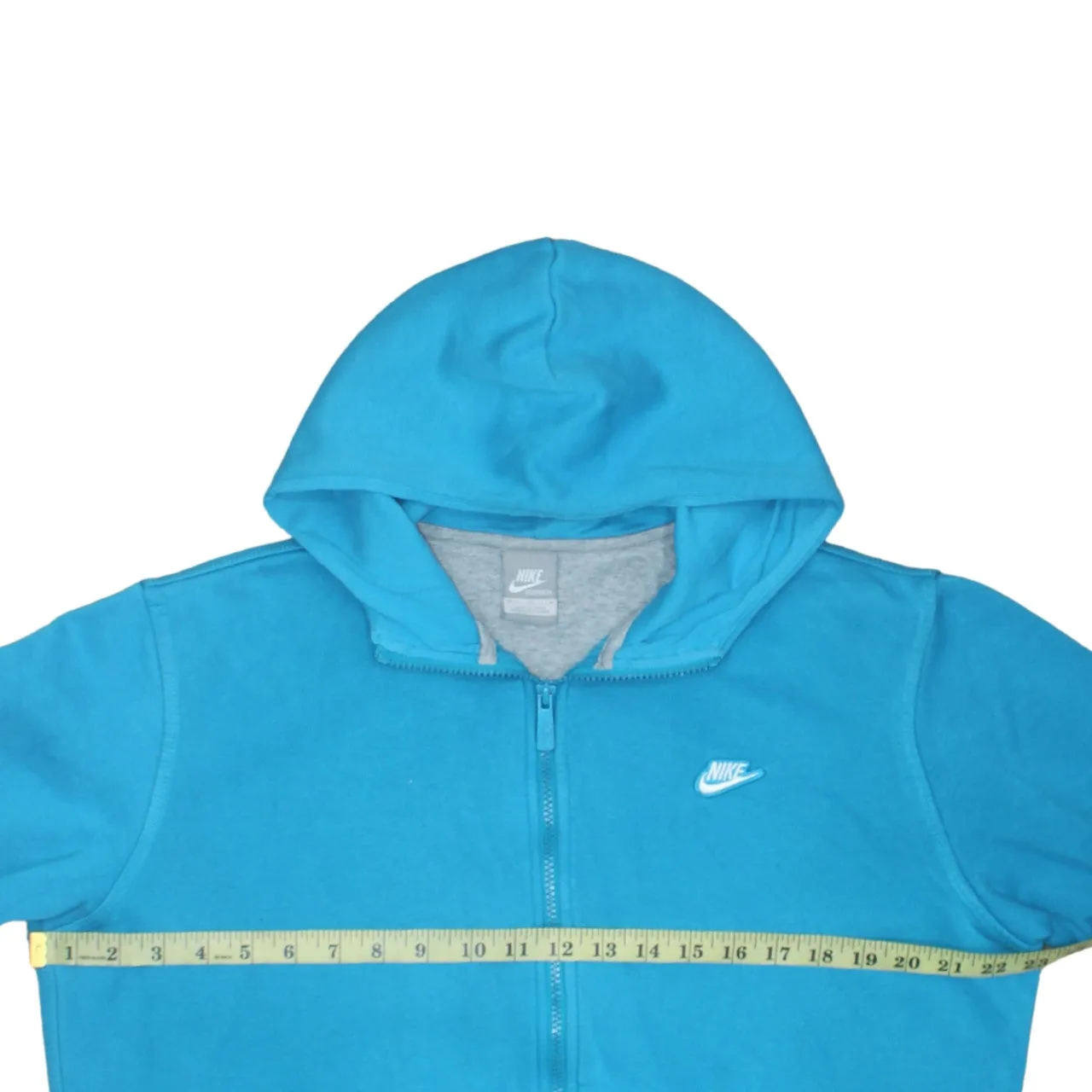 Nike 90's Swoosh Full Zip Up Hoodie Medium Blue sold by Vintage Club product image thumbnail 5