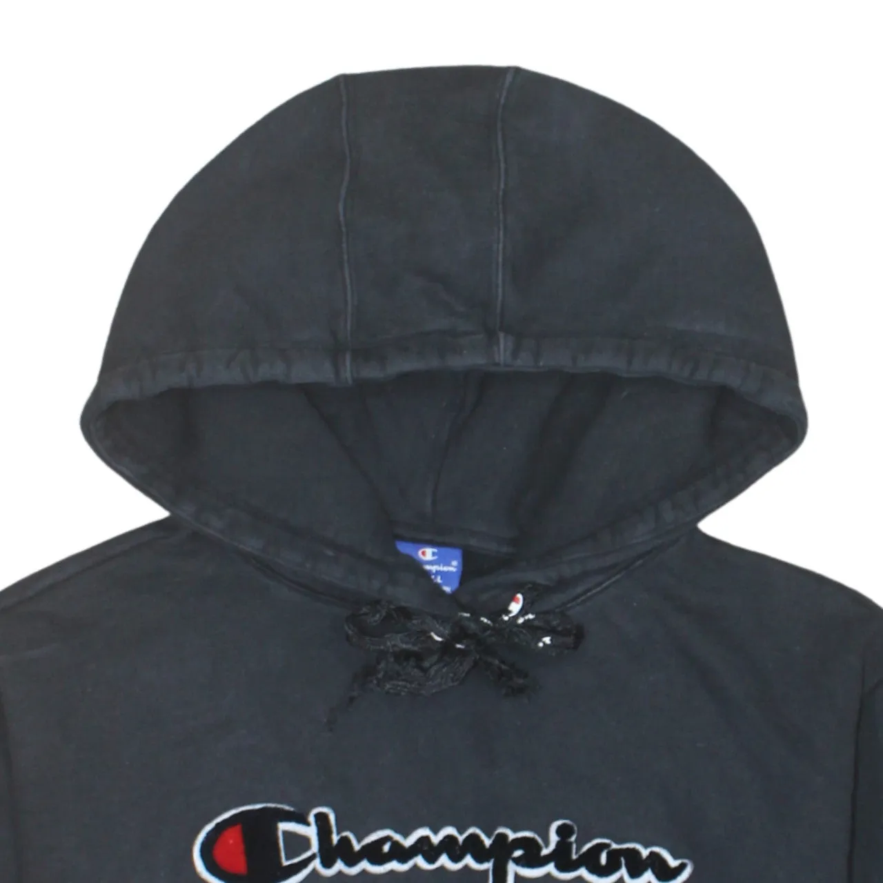 Champion 90's Spellout Pullover Hoodie Small Black sold by Vintage Club product image thumbnail 3