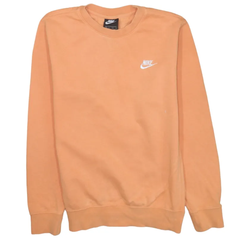 Nike 90's Swoosh Crew Neck Sweatshirt XSmall Orange made by Nike