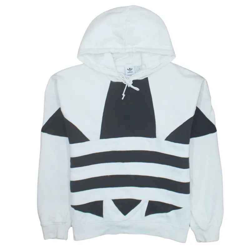 Adidas 90's Plain Pullover Hoodie XSmall Grey sold by Vintage Club