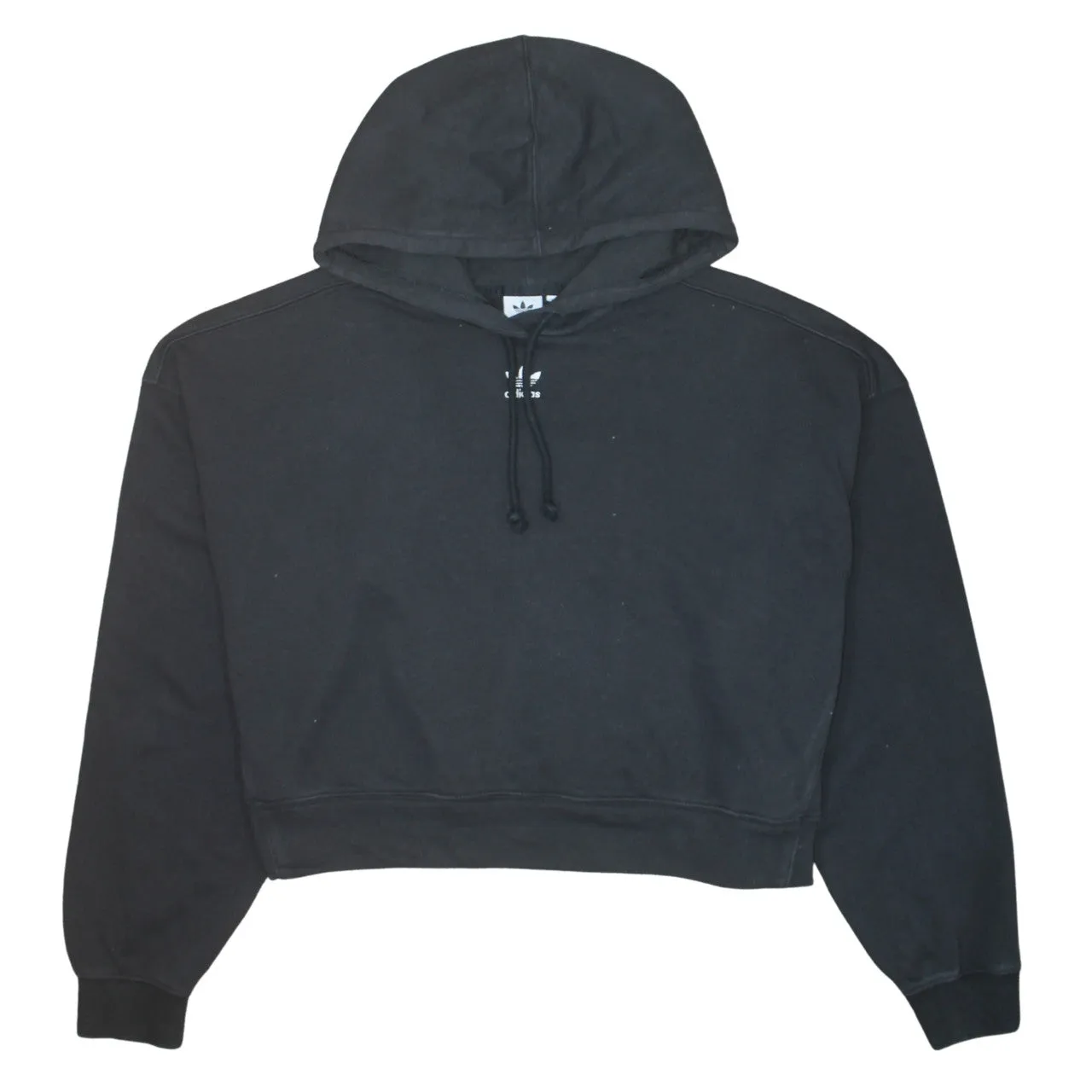 Adidas 90's Crop Pullover Hoodie XLarge Black sold by Vintage Club