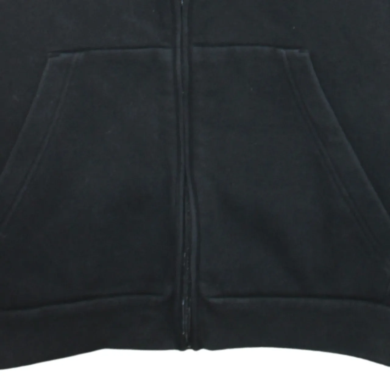 Adidas 90's Striped Sleeve Full Zip Up Hoodie Large Black sold by Vintage Club product image thumbnail 4