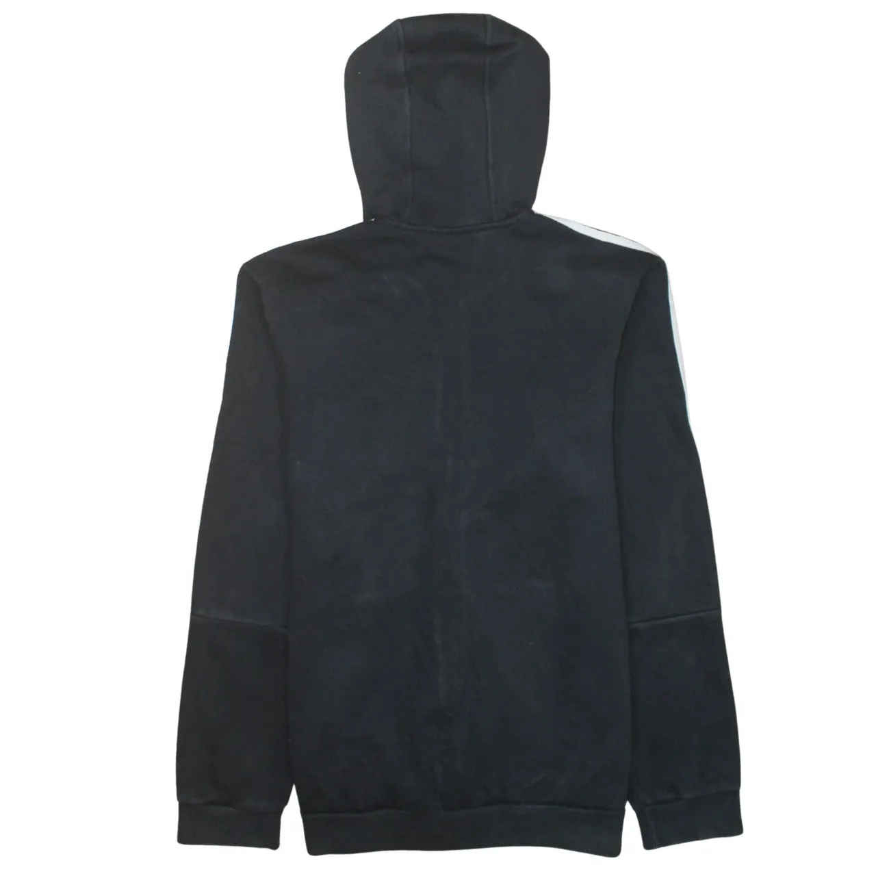 Adidas 90's Striped Sleeve Full Zip Up Hoodie Large Black sold by Vintage Club product image thumbnail 2