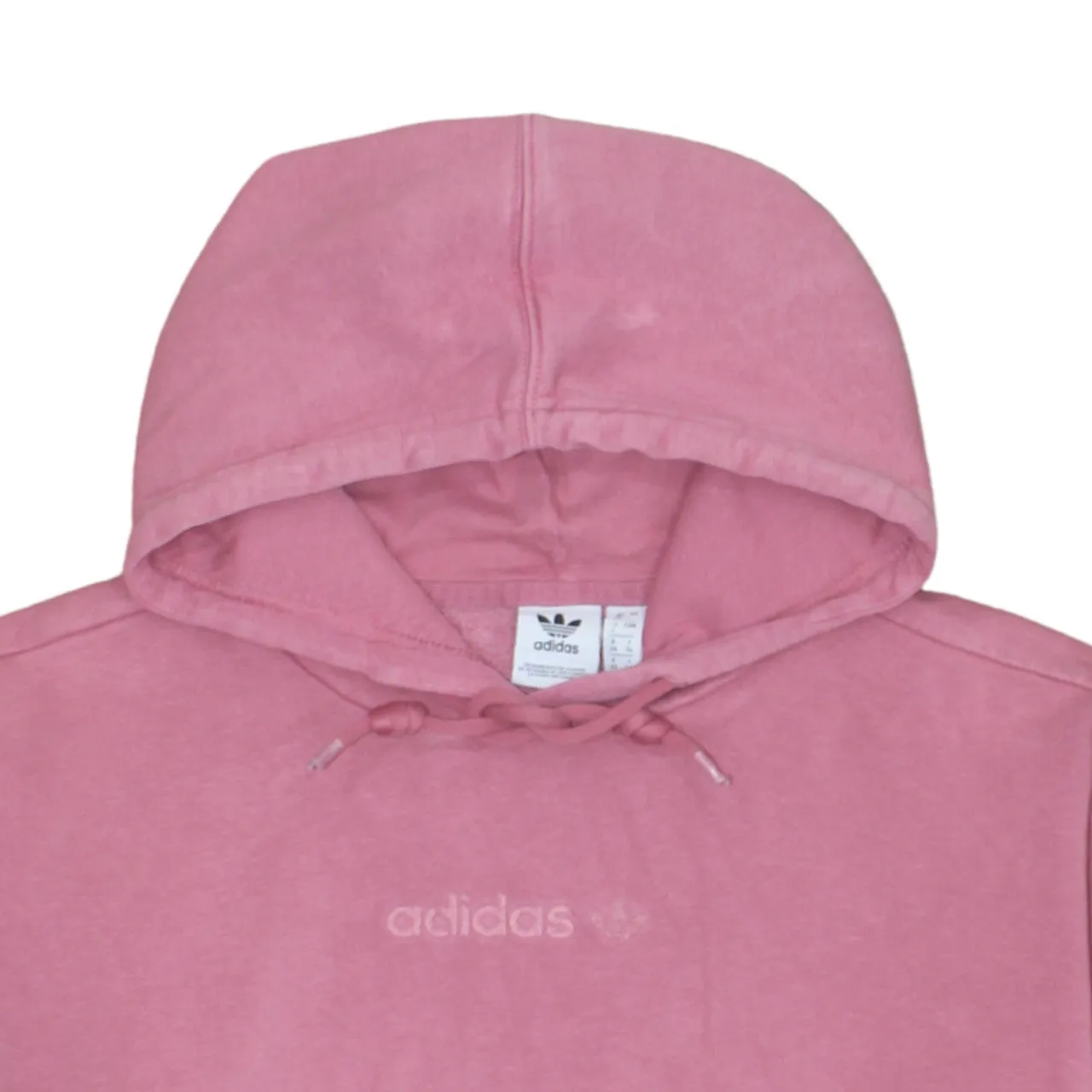 Adidas 90's Drawstring Pockets Pullover Hoodie XLarge Pink sold by Vintage Club product image thumbnail 3