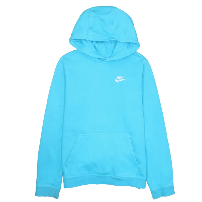 Nike 90's Swoosh Pullover Hoodie XLarge Blue sold by Vintage Club