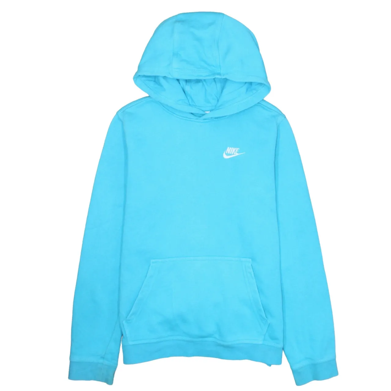 Nike 90's Swoosh Pullover Hoodie XLarge Blue sold by Vintage Club