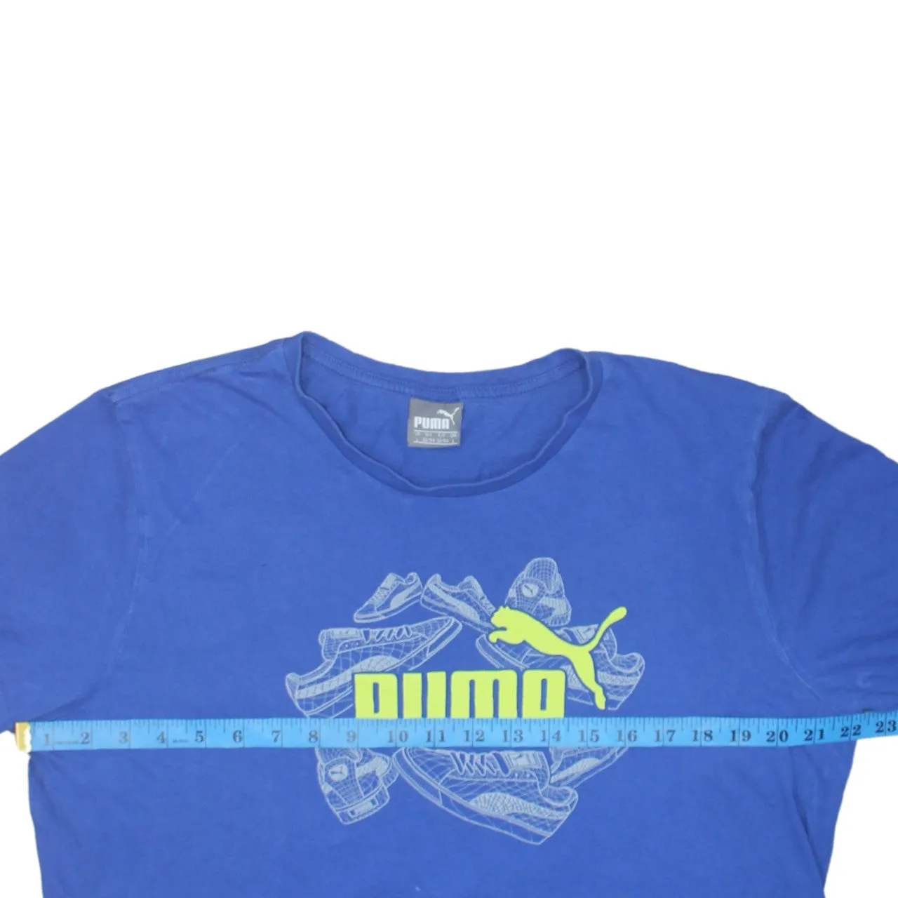 Puma 90's Spellout Short Sleeves T Shirt Large Blue sold by Vintage Club product image thumbnail 5