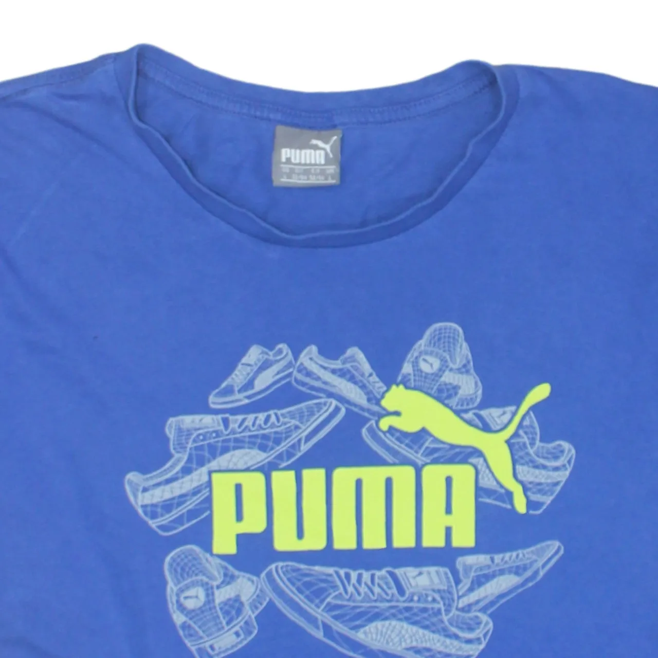 Puma 90's Spellout Short Sleeves T Shirt Large Blue sold by Vintage Club product image thumbnail 3