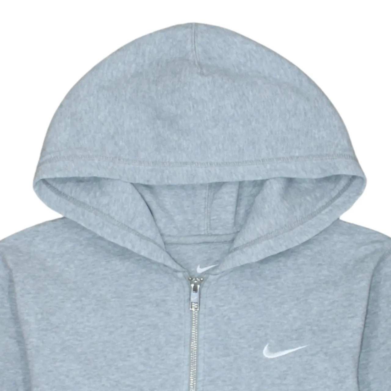 Nike 90's Swoosh Full Zip Up Hoodie Medium Grey sold by Vintage Club product image thumbnail 3