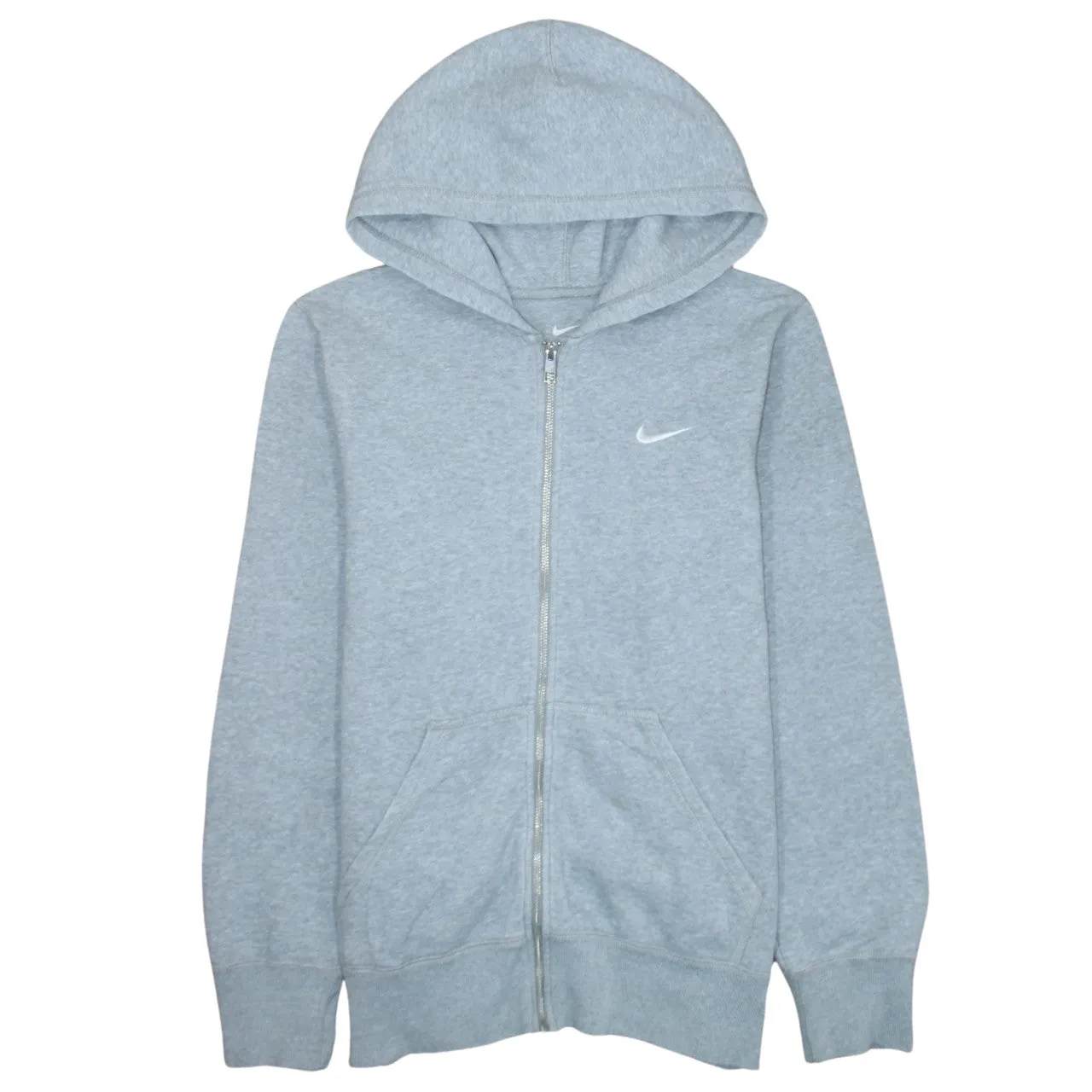 Nike 90's Swoosh Full Zip Up Hoodie Medium Grey sold by Vintage Club