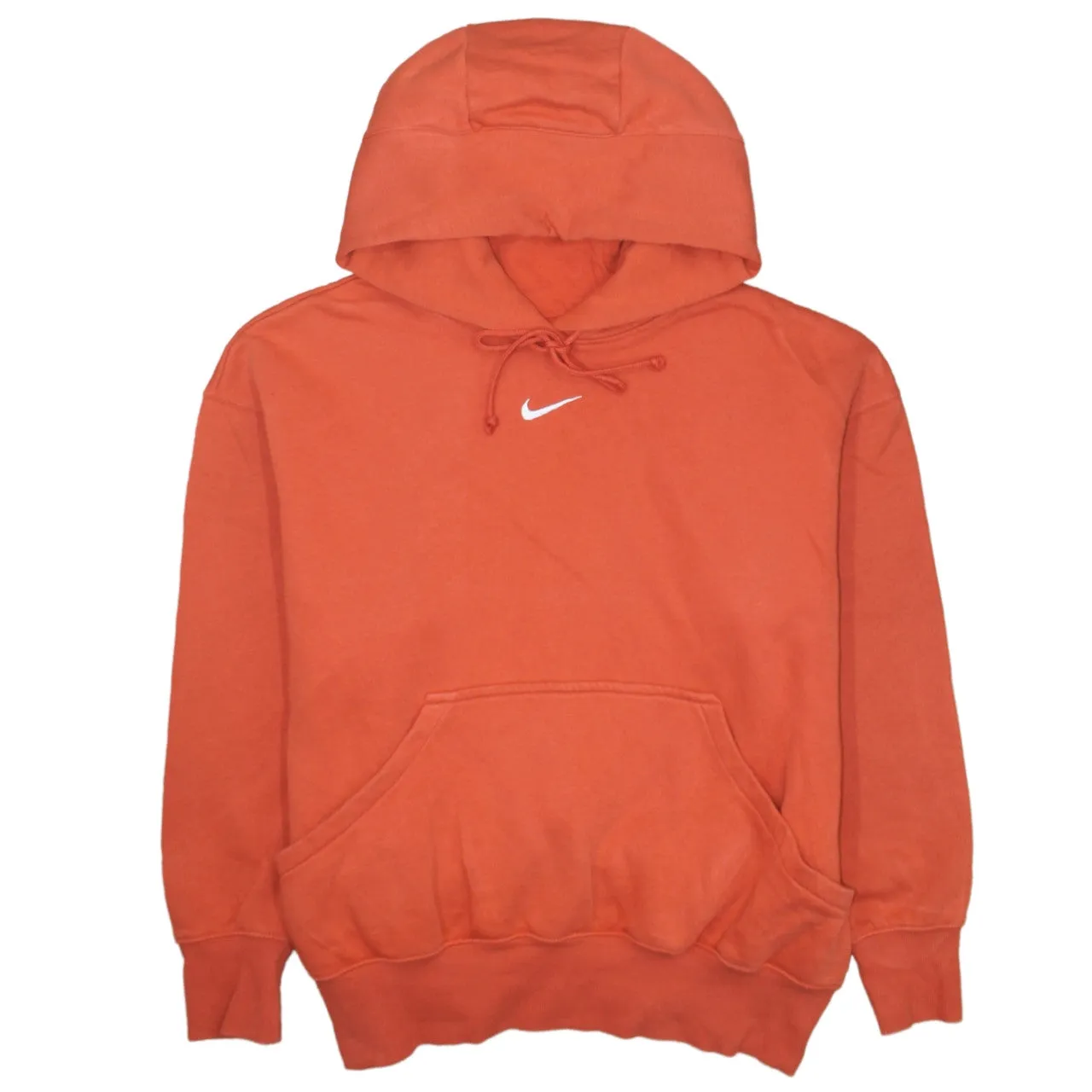 Nike 90's Center Middle Swoosh Pullover Hoodie Medium Orange sold by Vintage Club