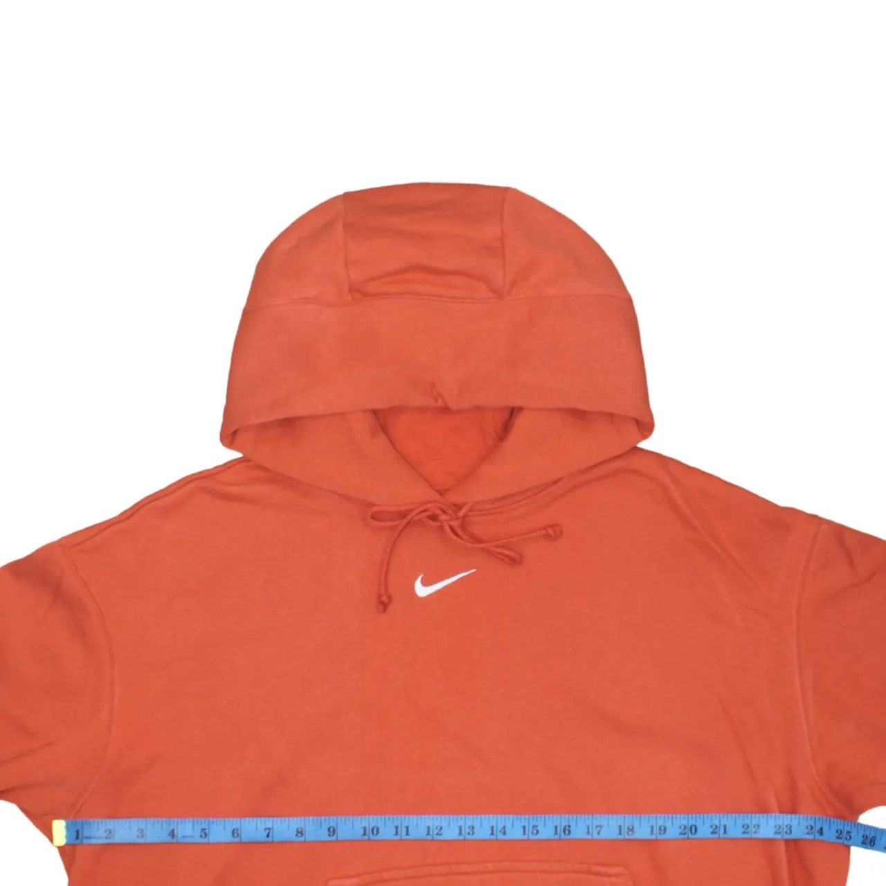 Nike 90's Center Middle Swoosh Pullover Hoodie Medium Orange sold by Vintage Club product image thumbnail 5