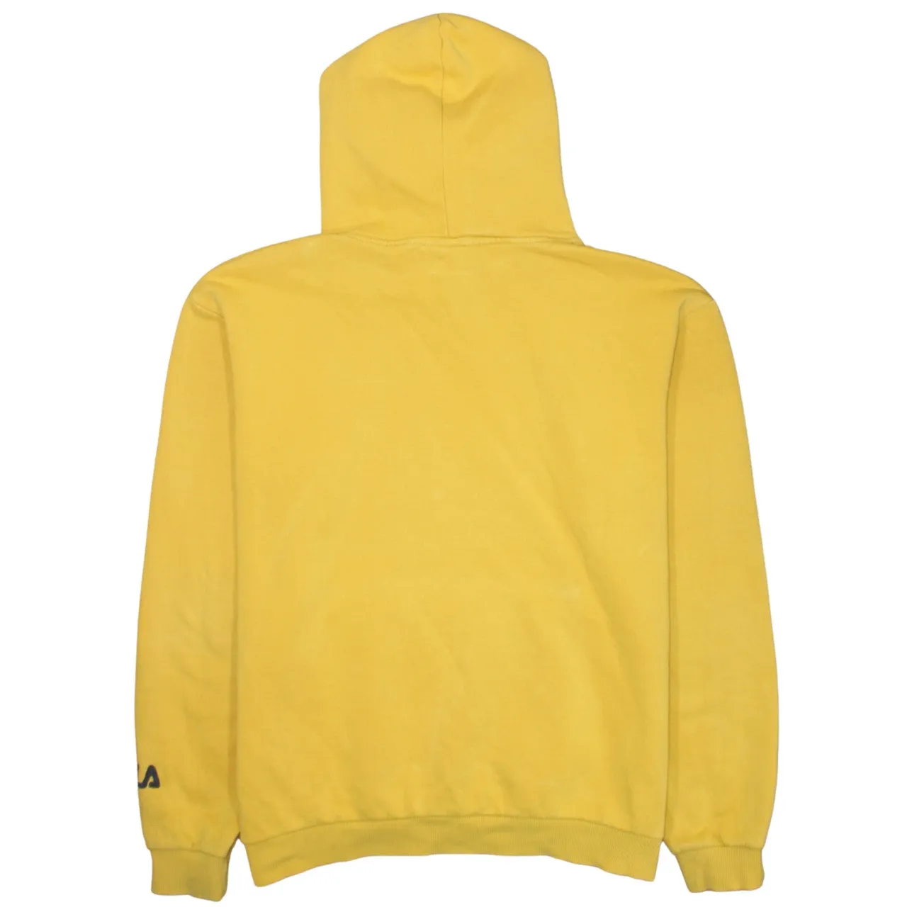 Fila 90's Drawstring Pockets Pullover Hoodie XLarge Yellow sold by Vintage Club product image thumbnail 2