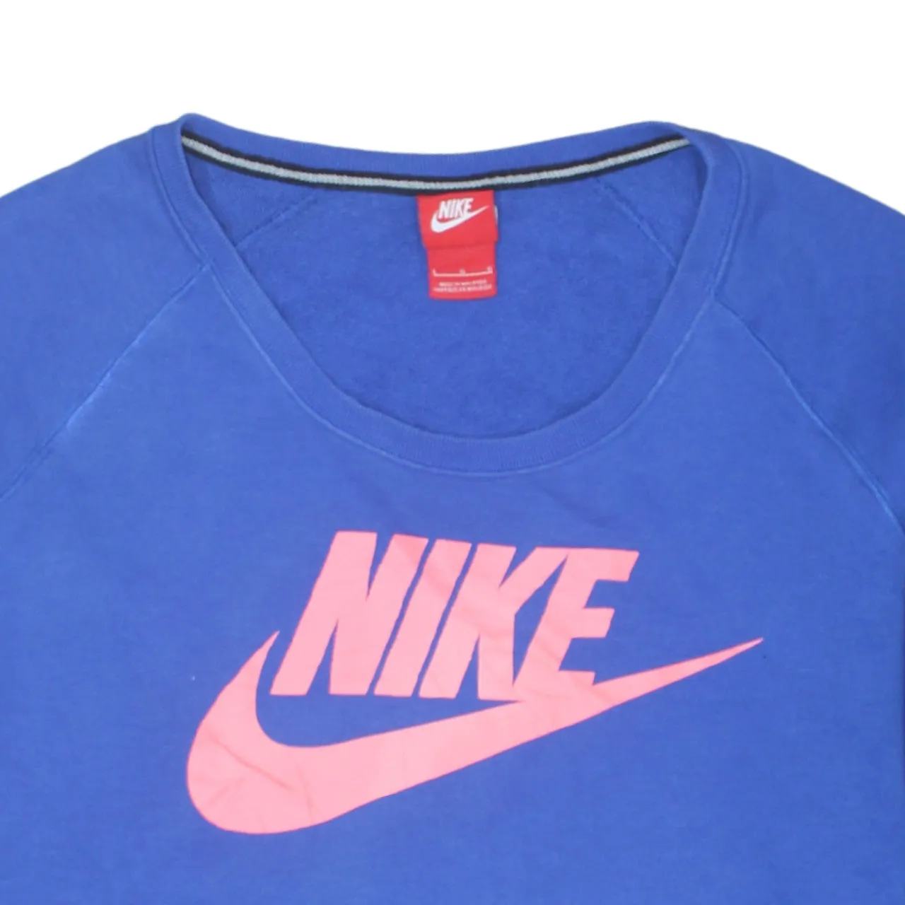 Nike 90's Center Middle Swoosh Round Neck Sweatshirt Large Blue sold by Vintage Club product image thumbnail 3