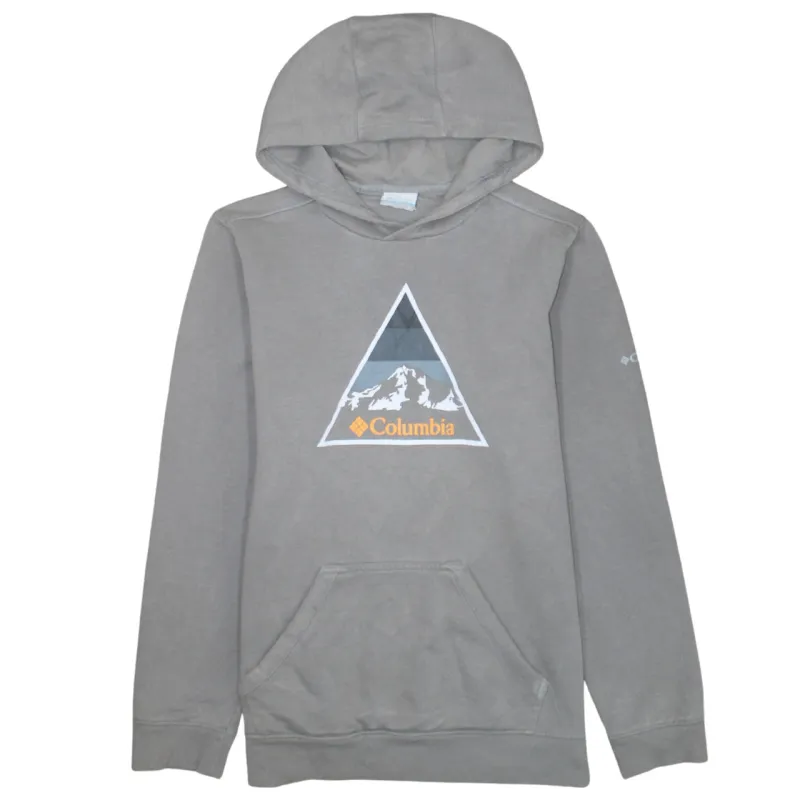 Columbia 90's Spellout Pullover Hoodie Medium Grey made by Columbia