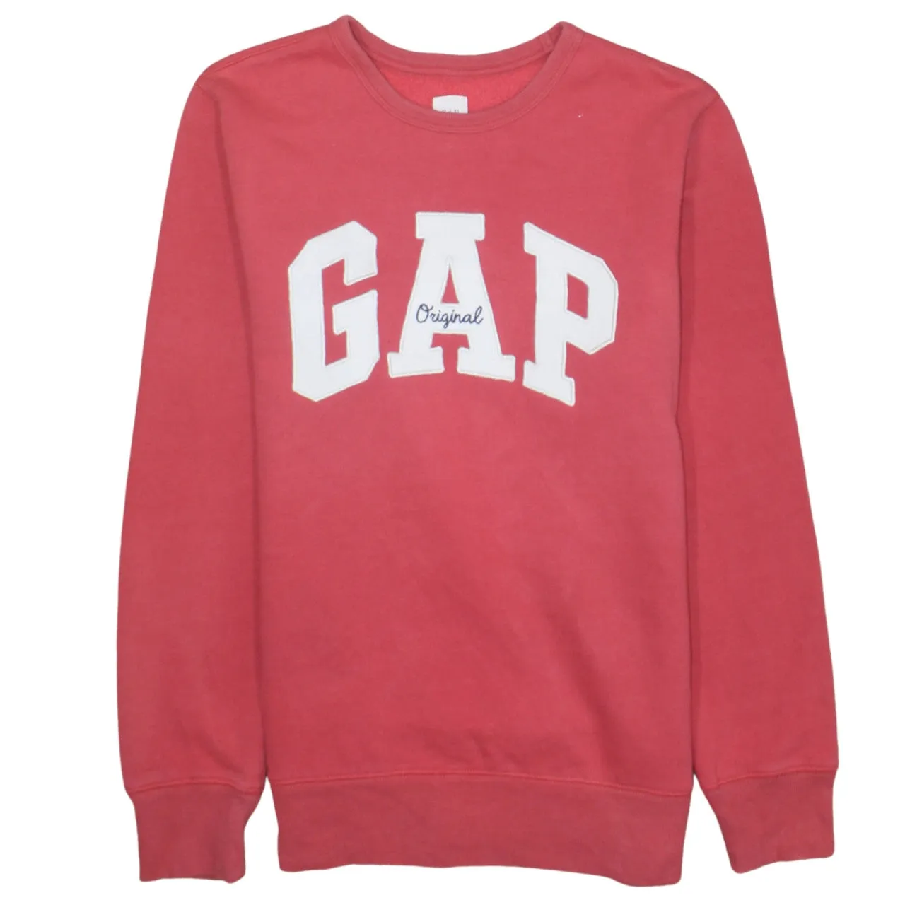 Gap 90's Spellout Crew Neck Sweatshirt Medium Red sold by Vintage Club