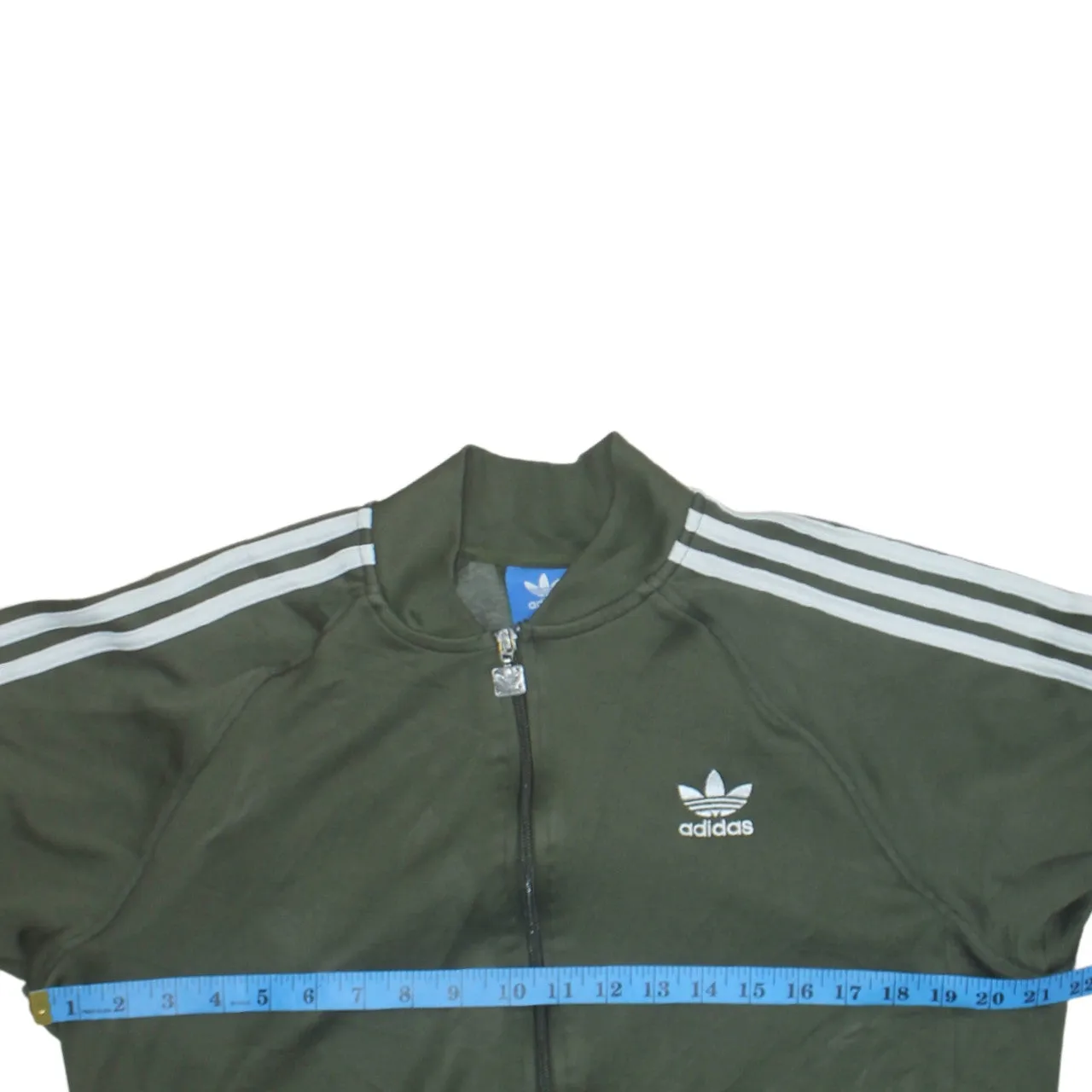 Adidas 90's Striped Sleeve Full Zip Up Sweatshirt Large Green sold by Vintage Club product image thumbnail 5