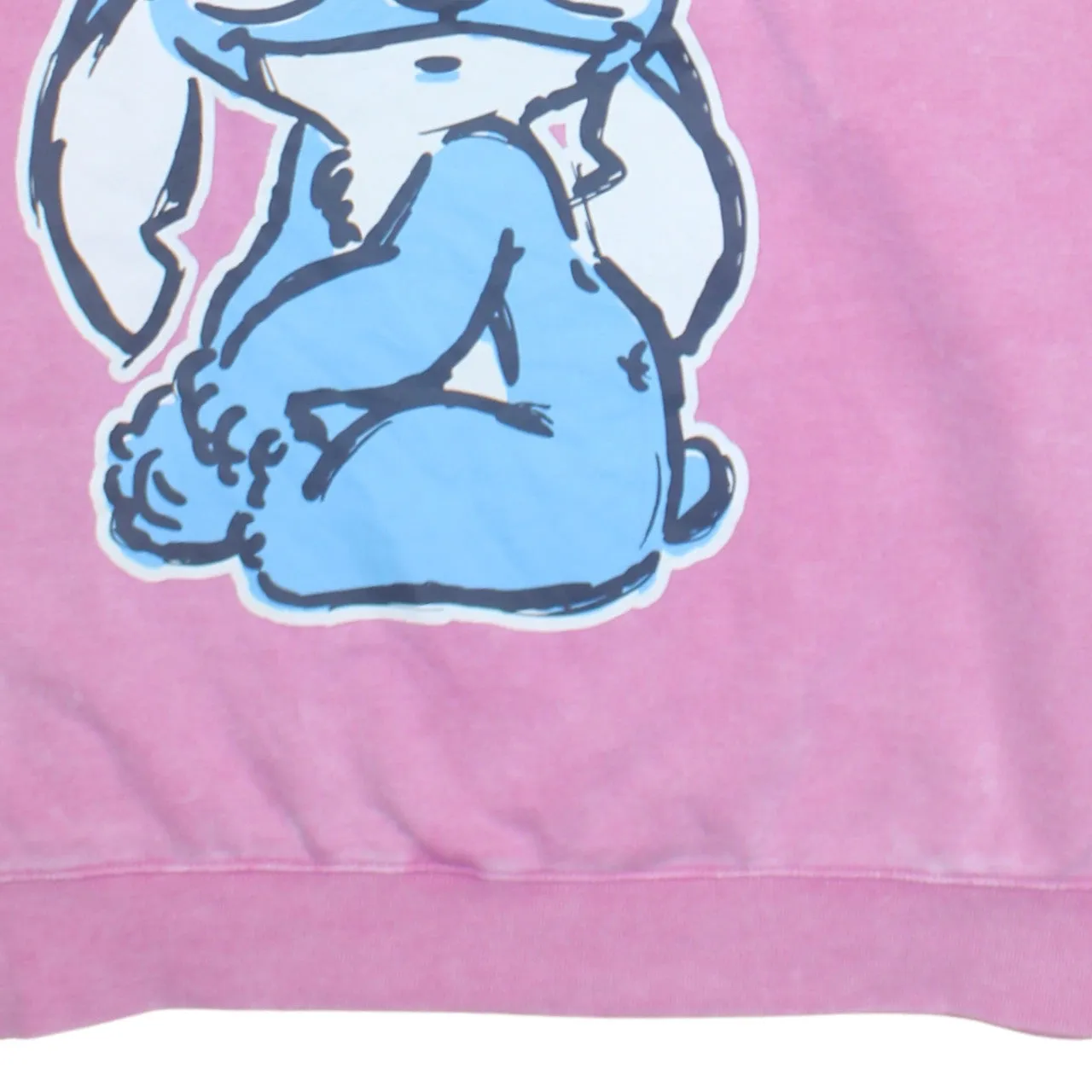 Disney 90's Stitch Crew Neck Sweatshirt Large Pink sold by Vintage Club product image thumbnail 4