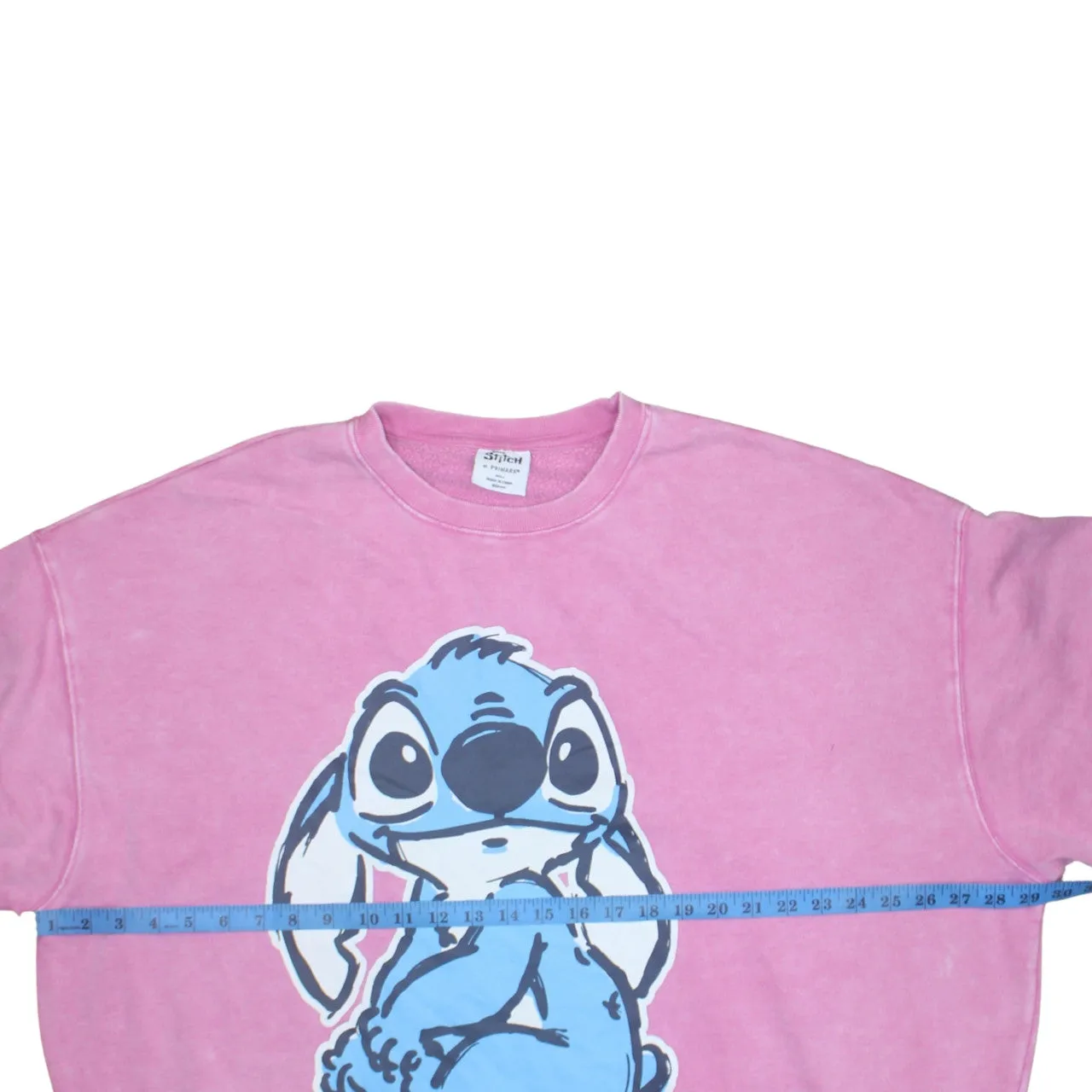 Disney 90's Stitch Crew Neck Sweatshirt Large Pink sold by Vintage Club product image thumbnail 5