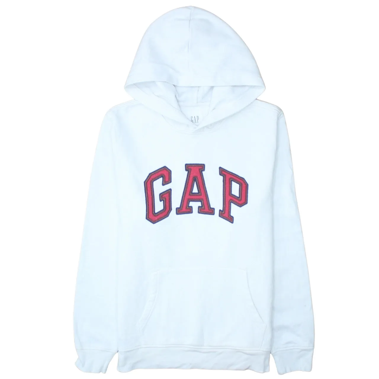 Gap 90's Spellout Pullover Hoodie Medium White sold by Vintage Club