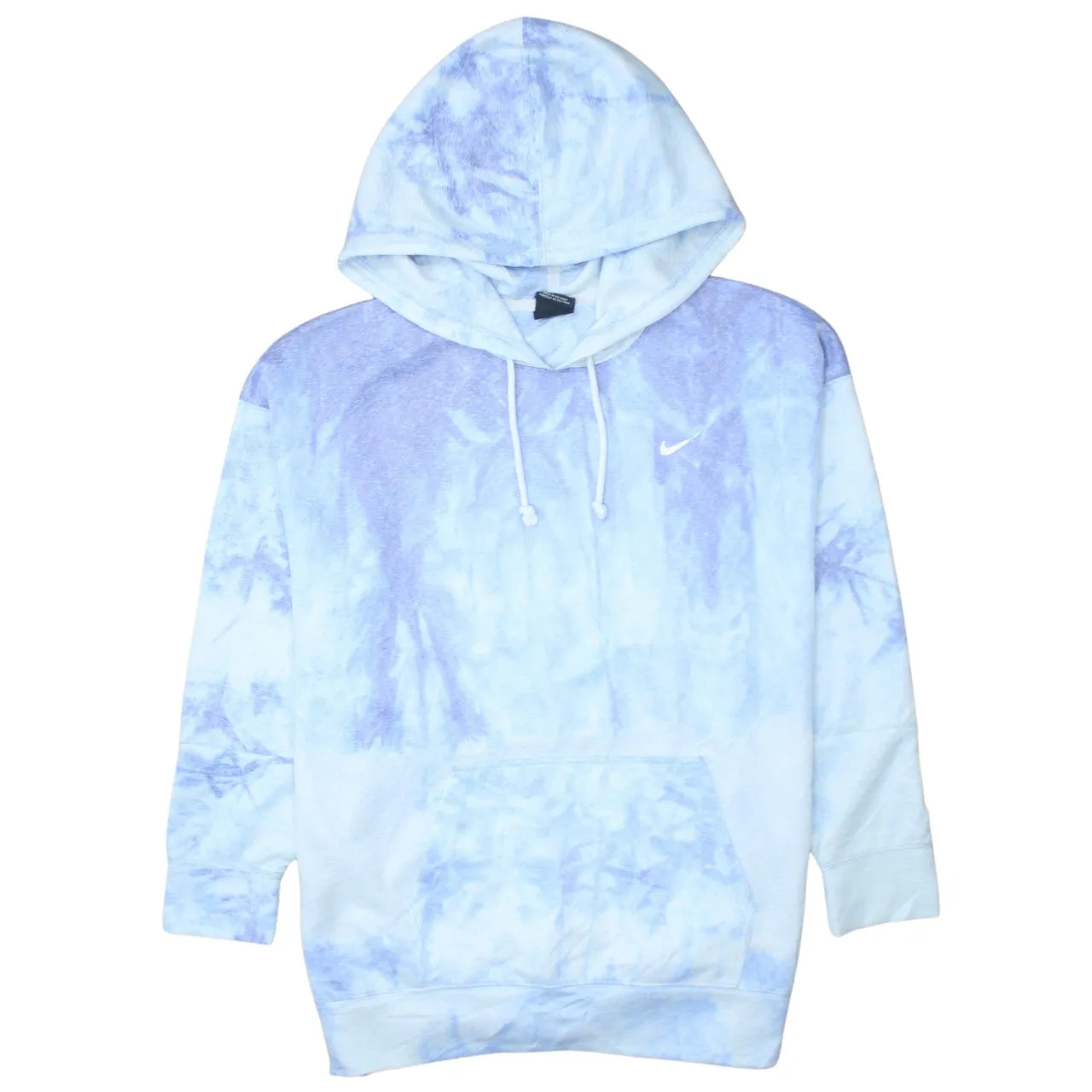 Nike 90's Swoosh Pullover Hoodie Medium Blue sold by Vintage Club