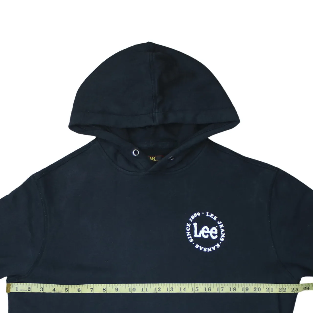 Lee 90's Drawstring Pockets Pullover Hoodie XLarge Black sold by Vintage Club product image thumbnail 5