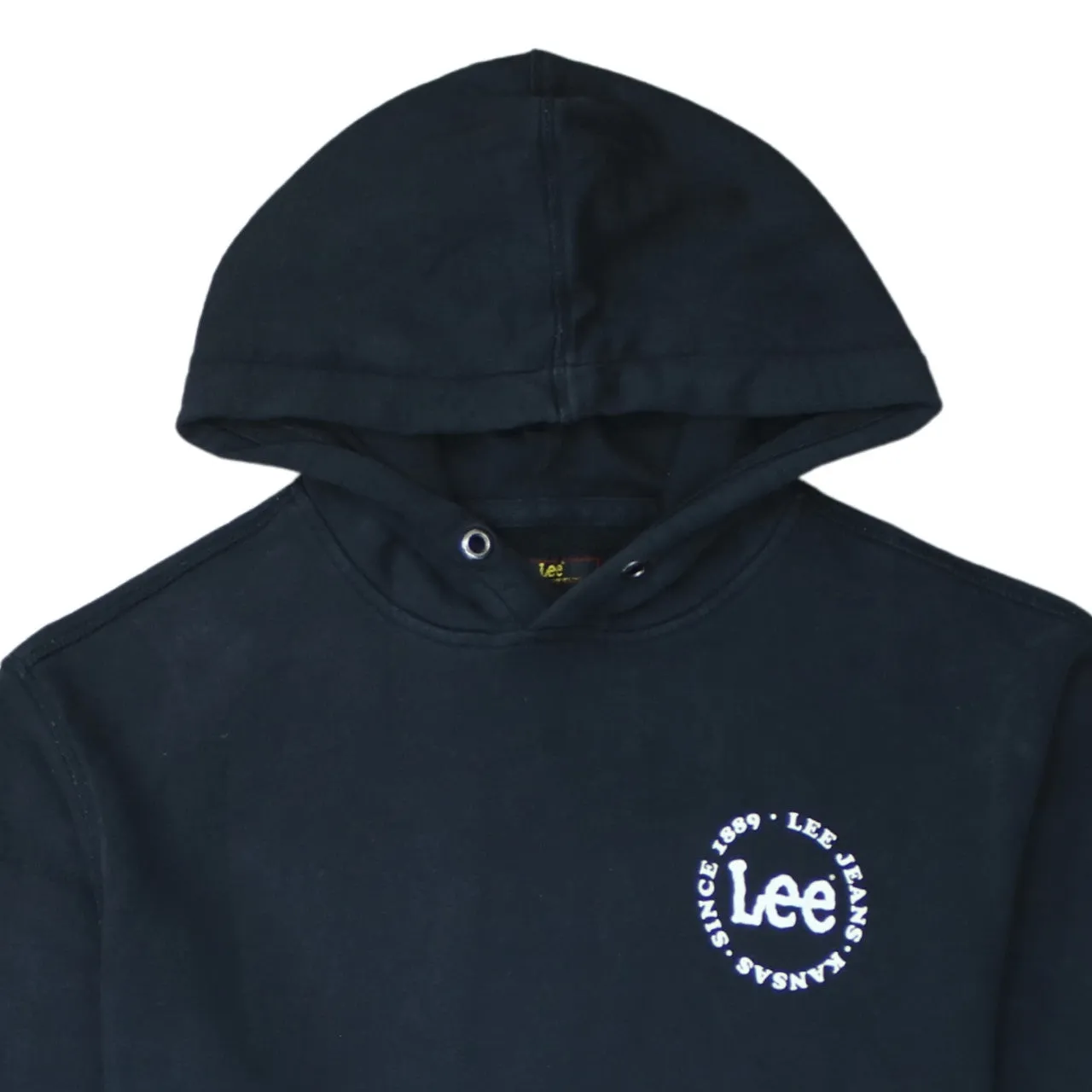 Lee 90's Drawstring Pockets Pullover Hoodie XLarge Black sold by Vintage Club product image thumbnail 3
